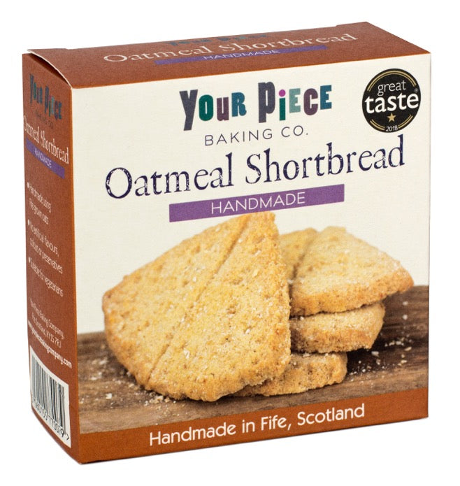 Your Piece Baking Company Oatmeal Shortbread Fife Cut 180g Fine Food