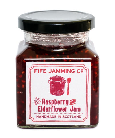 Fife Jamming Co Small Batch Raspberry and Elderflower Jam 275g